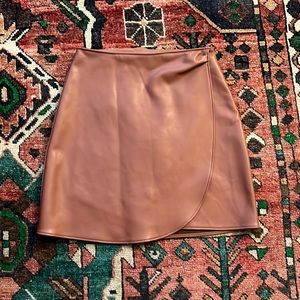 Abercrombie Vegan Leather Mini Skirt